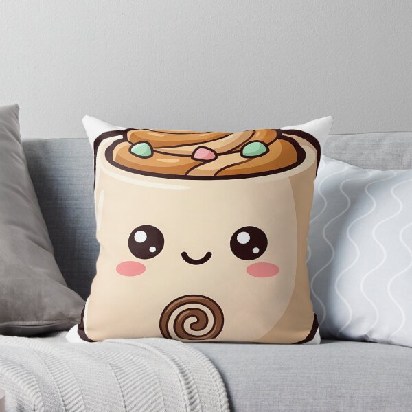 Item preview, Cute Kawaii Mocha Latte Mug With a Smile designed and sold by pumsquare.