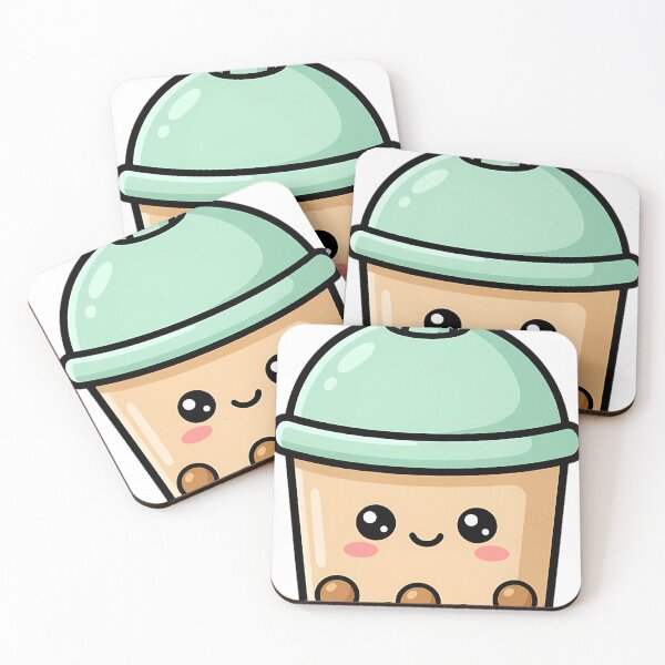 Item preview, Cute Kawaii Milk Tea Cup With a Smile designed and sold by pumsquare.