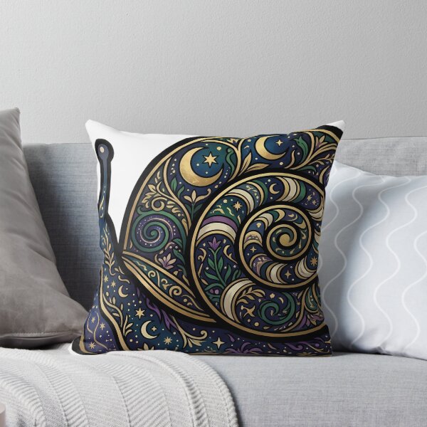 Item preview, Whimsigoth Snail - Soft Spiral Shell Animal Emblem designed and sold by IllumeInk.