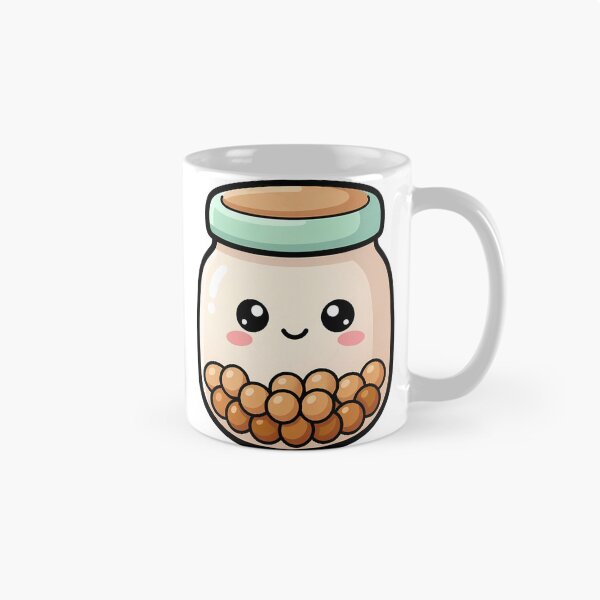 Item preview, Cute Kawaii Jar of Boba Pearls With a Smile designed and sold by pumsquare.