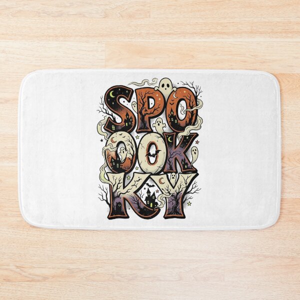 Item preview, Spooky Spooky Haunted House and Ghosts Halloween designed and sold by mood-draftsman.