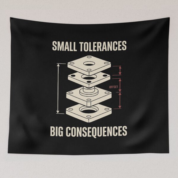 Item preview, Small Tolerances Big Consequences | Mechanical Engineering designed and sold by Amr Darwish Graphic designer.