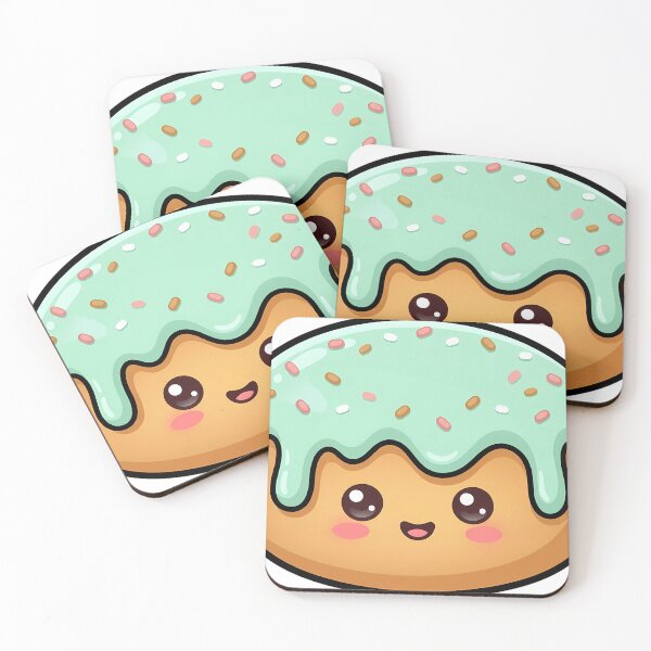 Item preview, Cute Kawaii Glazed Donut With a Smile designed and sold by pumsquare.