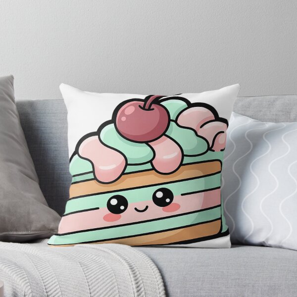 Item preview, Cute Kawaii Cake Slice With a Cherry designed and sold by pumsquare.