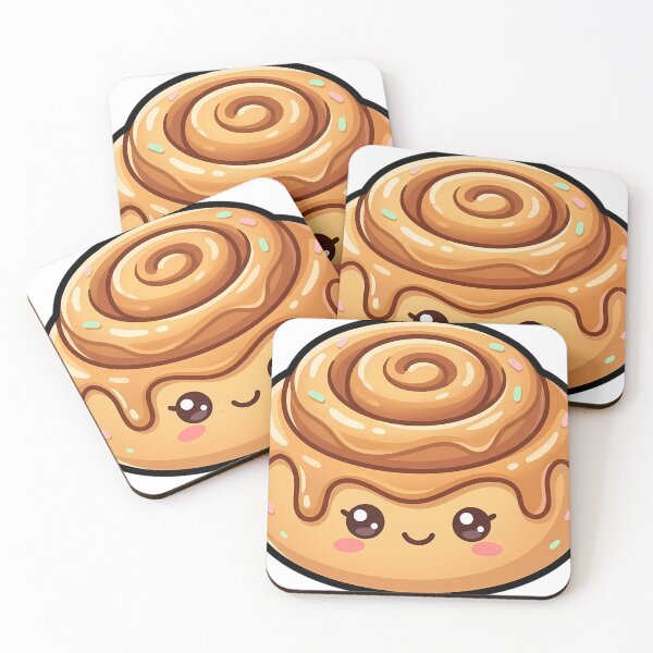 Item preview, Cute Kawaii Cinnamon Roll With a Smile designed and sold by pumsquare.