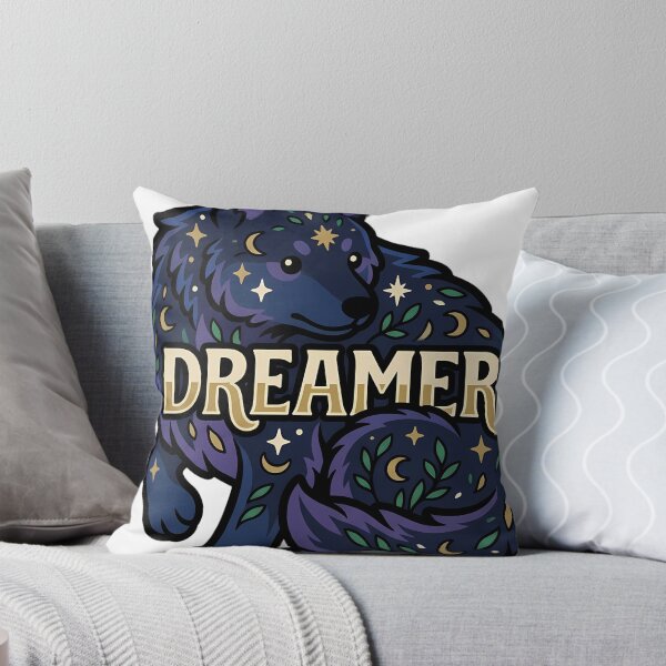 Item preview, Dreamer Pastel Goth Wolf - Star Fur Animal Emblem designed and sold by IllumeInk.