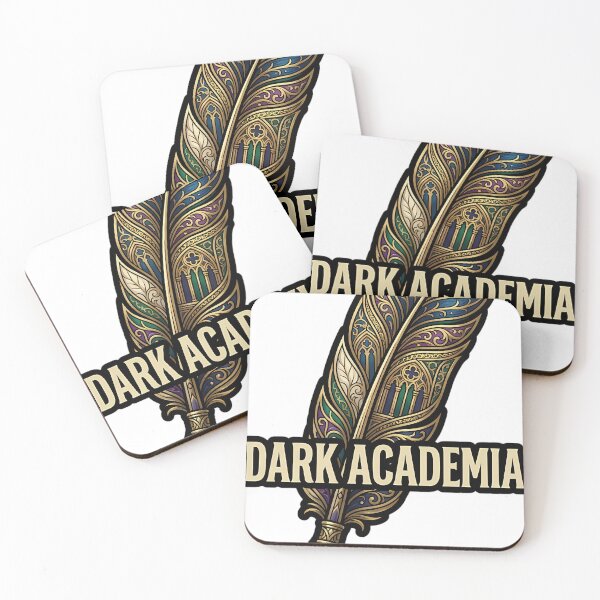 Item preview, Dark Academia Feather Quill - Brass Nib Scholar Emblem designed and sold by IllumeInk.