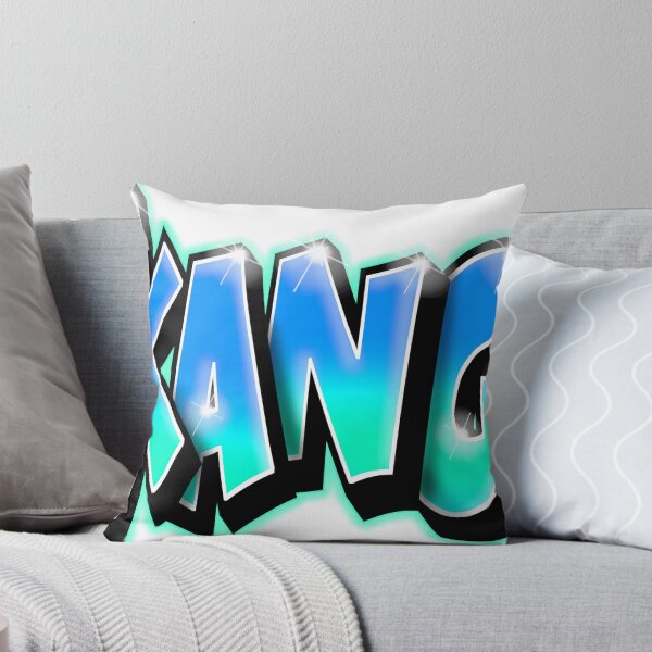 Item preview, KANG Name Graffiti Cyan blue – Cool Custom Street Art Gift designed and sold by BlachGallery.
