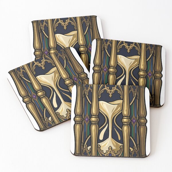 Item preview, Dark Academia Hourglass - Brass Scholar Emblem designed and sold by IllumeInk.