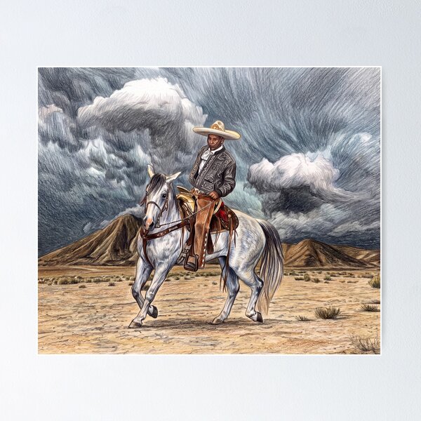 Item preview, LA CHARRO, THE VAQUEROS, WESTERN ART FOR HOME DECOR, T-SHIRTS  AND ACCESSORIES designed and sold by Barbara Jean Photo Art And Design.