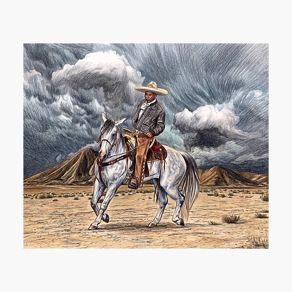 Item preview, LA CHARRO, THE VAQUEROS, WESTERN ART FOR HOME DECOR, T-SHIRTS  AND ACCESSORIES designed and sold by Barbara Jean Photo Art And Design.