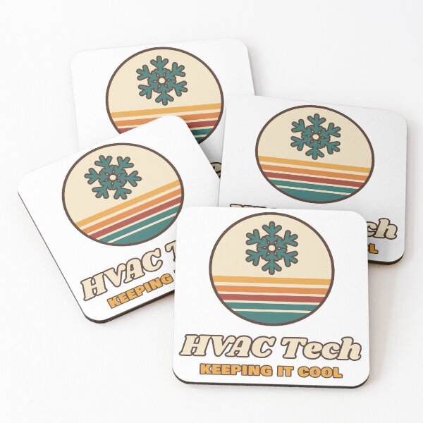 Item preview, HVAC Tech Keeping It Cool Retro Snowflake Sunset designed and sold by Walli's.