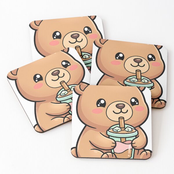 Item preview, Cute Kawaii Iced Coffee Bear Holding a Cold Brew Cup designed and sold by pumsquare.