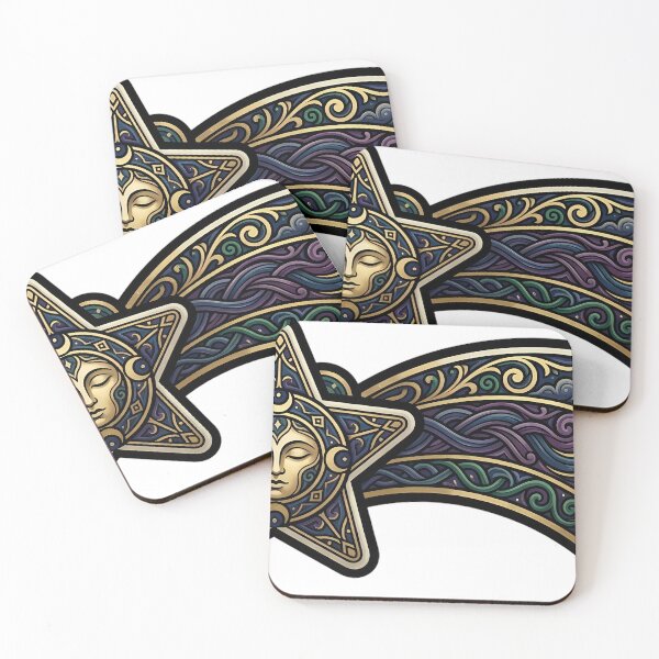 Item preview, Shooting Star - Broad Tail Gold Gothic Emblem designed and sold by IllumeInk.