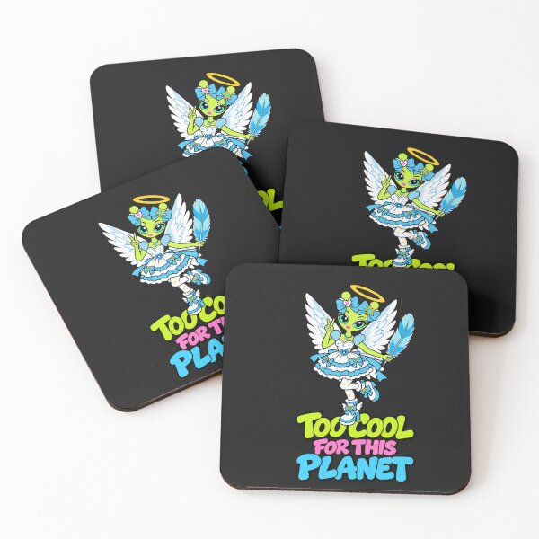 Item preview, Too Cool for This Planet – Cute Alien Angel designed and sold by Aimetoi.