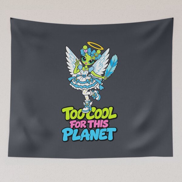 Item preview, Too Cool for This Planet – Cute Alien Angel designed and sold by Aimetoi.