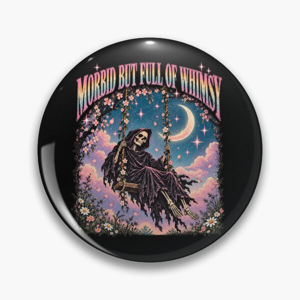 Item preview, Grim Reaper on Floral Swing Beneath Moon designed and sold by ArunikaVelora.