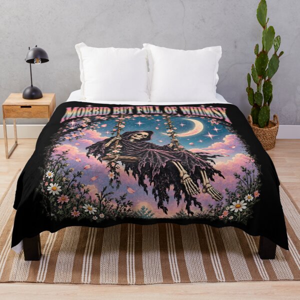 Item preview, Grim Reaper on Floral Swing Beneath Moon designed and sold by ArunikaVelora.