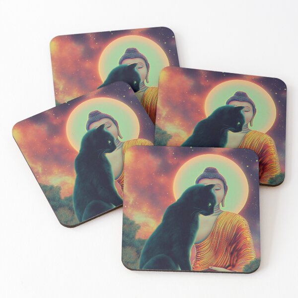 Item preview, The Cat And The Buddha's Halo designed and sold by MongLongStudio.