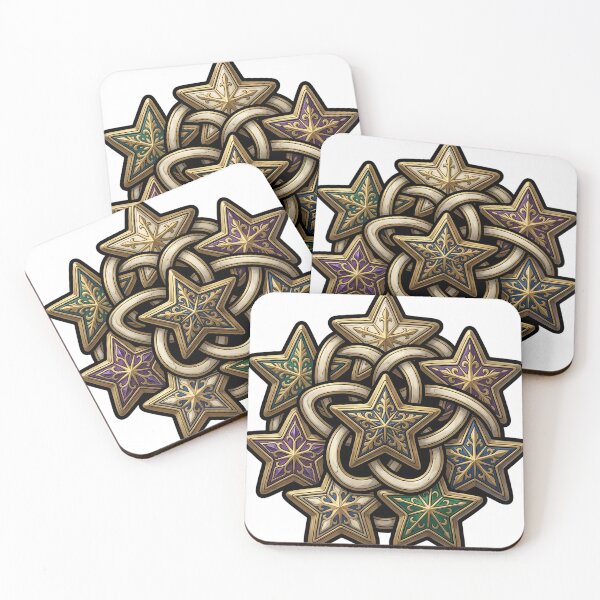 Item preview, Seven Stars - Gold Cluster Constellation Gothic Emblem designed and sold by IllumeInk.