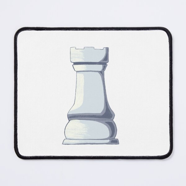 Item preview, White Chess Rook Piece Minimalist Illustration designed and sold by artmakac.