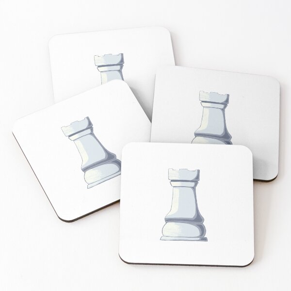 Item preview, White Chess Rook Piece Minimalist Illustration designed and sold by artmakac.
