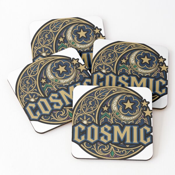Item preview, Cosmic Moon and Stars - Celestial Gothic Emblem designed and sold by IllumeInk.