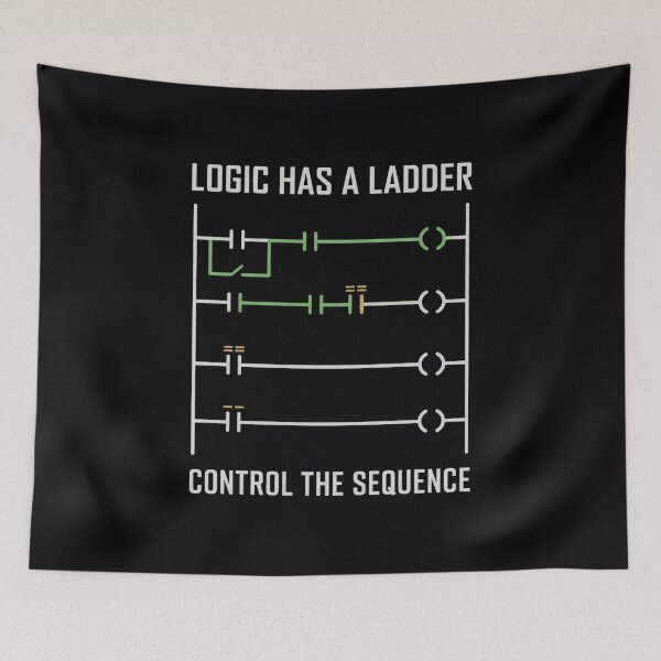 Item preview, Logic Has a Ladder | PLC Control Systems Engineering designed and sold by Amr Darwish Graphic designer.