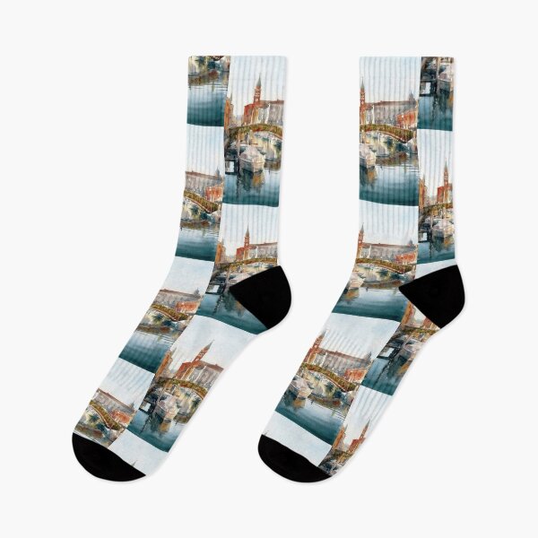 Item preview, Chioggia, Moss Covered Bridge and Bell Tower designed and sold by caracatita75.