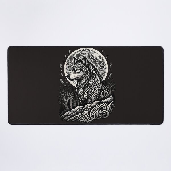 Item preview, Mystical Shadow Wolf Totem Dark Art designed and sold by RebelVibeX.