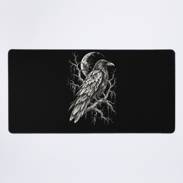 Item preview, Gothic Raven on Bare Branch Beneath Moon designed and sold by ArunikaVelora.