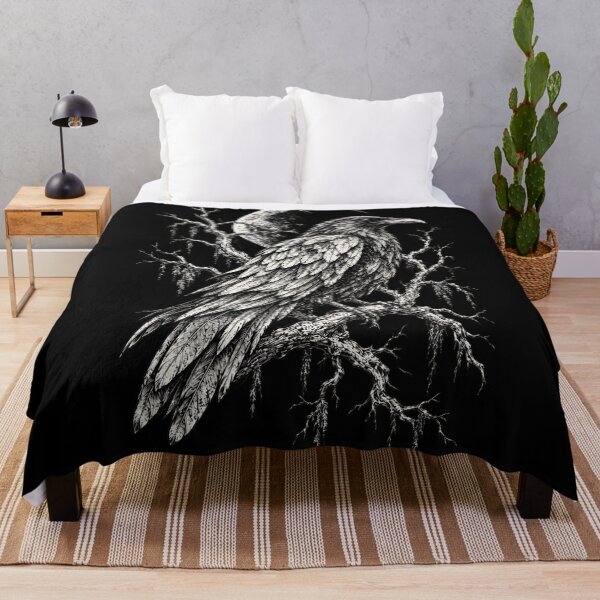 Item preview, Gothic Raven on Bare Branch Beneath Moon designed and sold by ArunikaVelora.