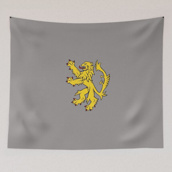 Item preview, Rampant Golden Lion Royal Blue Heraldry Symbol-46 designed and sold by MadinHazhmurad.