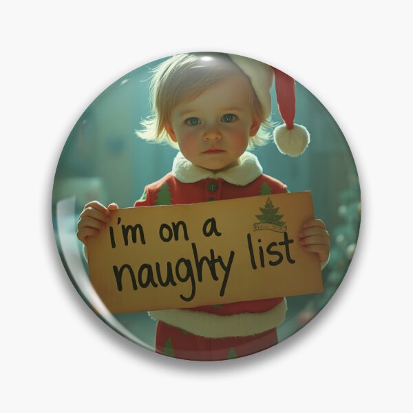 Item preview, Naughty List Vintage Christmas Art designed and sold by TheGoodShelf7.
