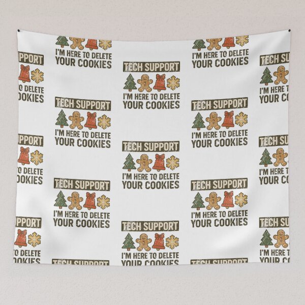 Item preview, Tech Christmas Support Here To Delete Cookies Xmas Men Women designed and sold by ConklinZ.
