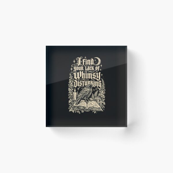 Item preview, Gothic Raven on Book with Moon and Mushrooms designed and sold by ArunikaVelora.