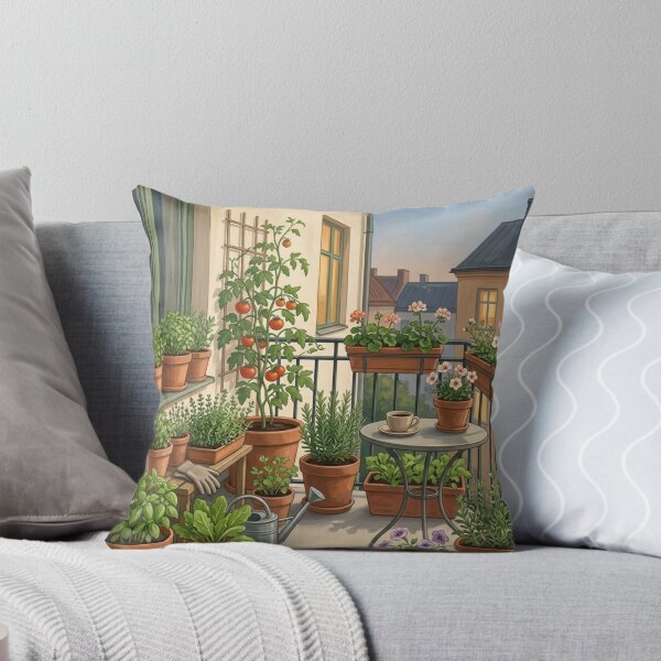 Item preview, Cozy Urban Balcony Garden designed and sold by ImagineNature.