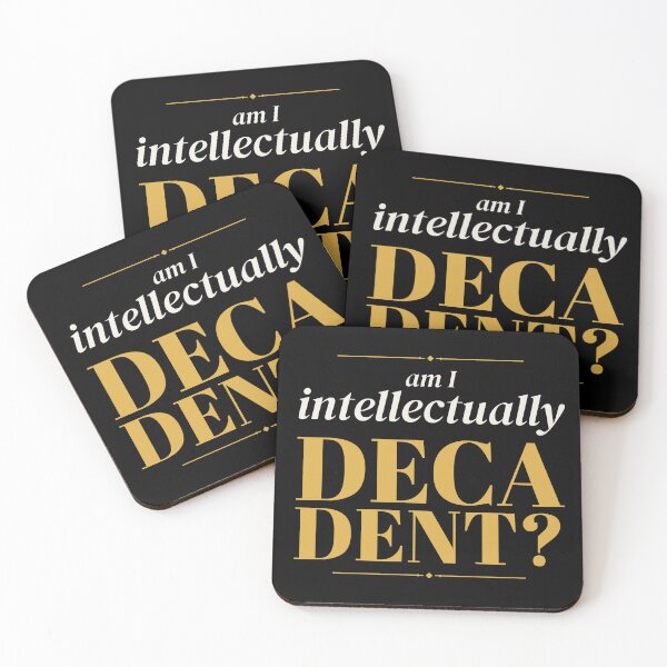 Item preview, Am I Intellectually Decadent Funny Bookworm Typography Tee designed and sold by Tad & smidgen.
