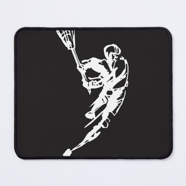 Item preview, Dynamic Lacrosse Player Silhouette in Dark Style Artwork designed and sold by LealDesign.