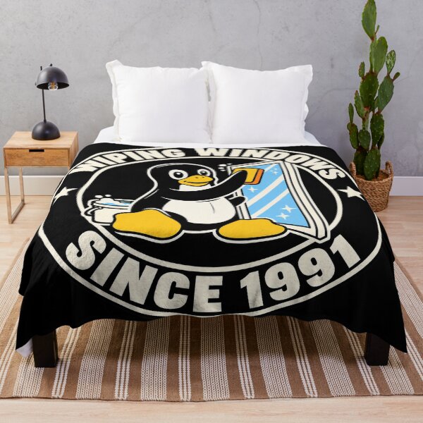 Item preview, Linux Tux penguin meme designed and sold by Olena Du.