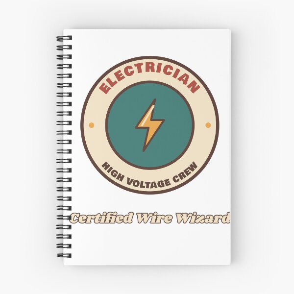 Item preview, Electrician Certified Wire Wizard Retro Badge designed and sold by Walli's.