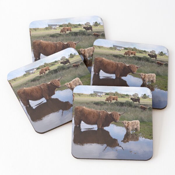 Item preview, Highland Cows, Mother and Calf designed and sold by kathleenjean.