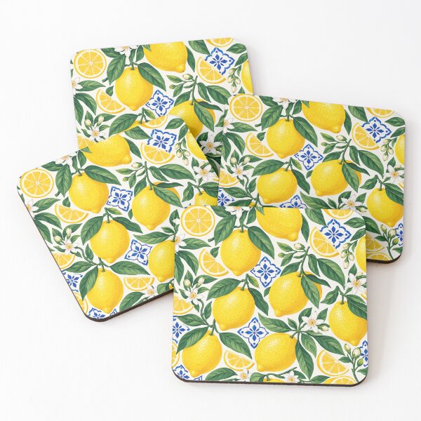 Item preview, Italian Lemon Summer – Amalfi Coast Citrus Seamless Pattern designed and sold by Jandedan.