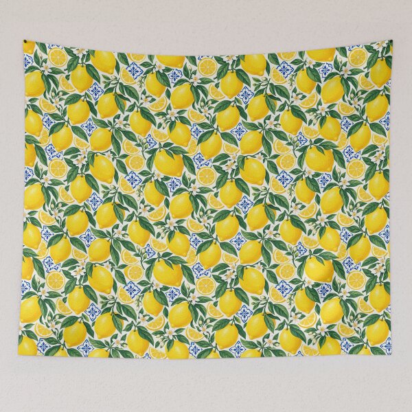 Item preview, Italian Lemon Summer – Amalfi Coast Citrus Seamless Pattern designed and sold by Jandedan.