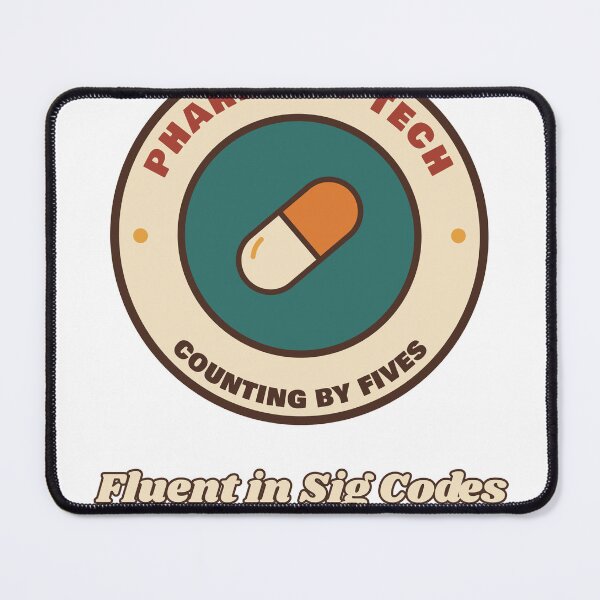 Item preview, Pharmacy Tech Fluent in Sig Codes Retro Badge designed and sold by Walli's.