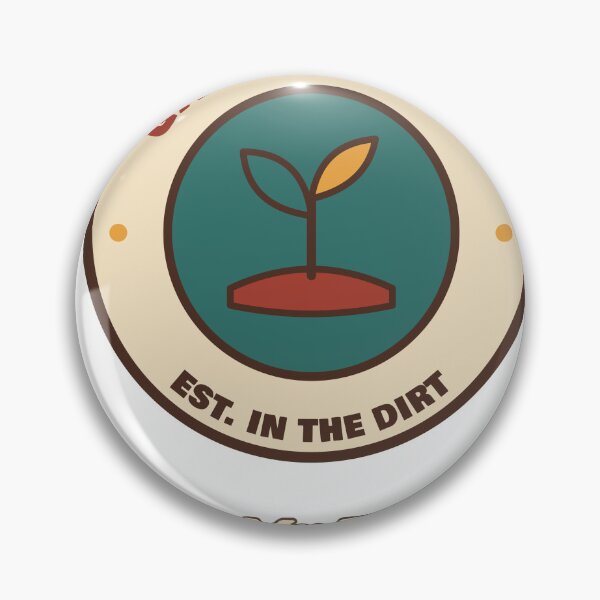 Item preview, Dirt Is My Therapy Garden Club Retro Badge designed and sold by Walli's.