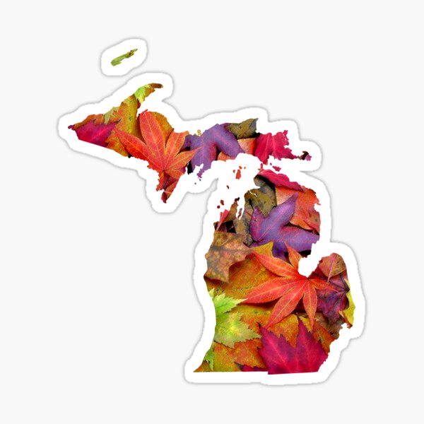 Michigan | Fall Leaves Sticker
