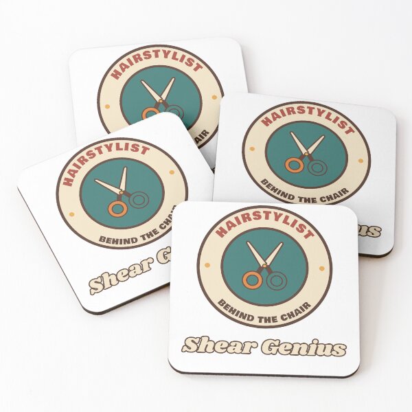 Item preview, Hairstylist Shear Genius Retro Badge Funny Gift designed and sold by Walli's.