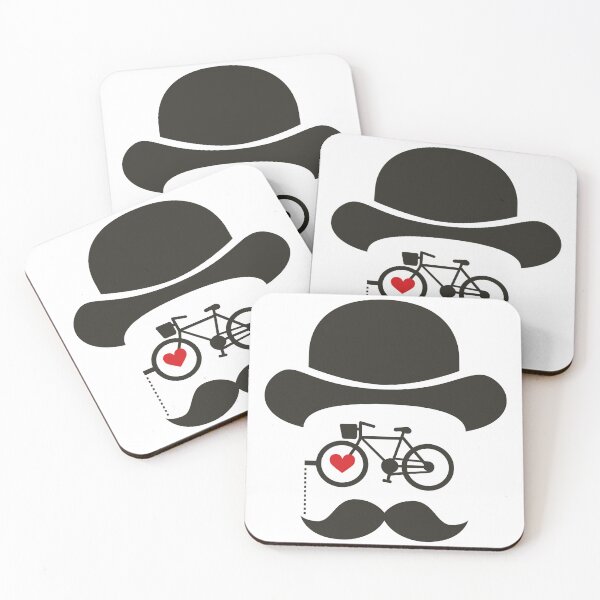 Item preview, Gentleman Bicycle Monocle Mustache Bowler Hat designed and sold by SmokElegancki.