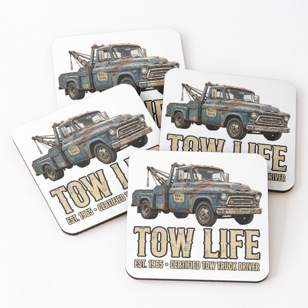 Item preview, Tow Life EST 1965 Certified Tow Truck Driver Vintage Classic Tow Truck designed and sold by Tow Life Co.